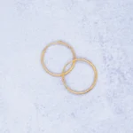 ARETES CANDONGAS LISAS FINAS ORO 18K