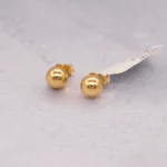 ARETES TOPOS BOLAS LISAS ORO 18K