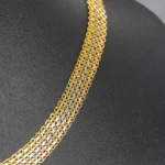 CADENA TEJIDO CHINO TRES OROS 18K - Image 2