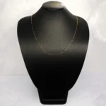 CADENA TEJIDO VENECIANA BOLAS ORO 18K