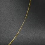 CADENA TEJIDO VENECIANA BOLAS ORO 18K - Image 2