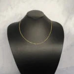 CADENA TEJIDO SEDUZA FINA CORTA ORO 18K