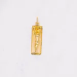 DIJE PLACA CRISTO ORO 18K