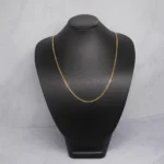 CADENA TEJIDO CUBANA ORO 18K