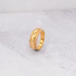 ANILLO PARA DAMA LISO REGLETAS ORO 18K