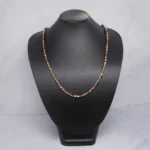 CADENA TEJIDO ESPECIAL HUECA ORO ROSA 18K