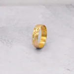 ANILLO MATRIMONIO DOS OROS DIAMANTADO ORO 18K