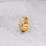 ANILLO MATRIMONIO DOS OROS DIAMANTADO ORO 18K