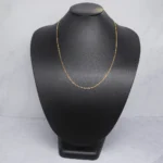 CADENA TEJIDO BANANA ORO 18K