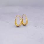 ARETES CANDONGAS LISAS ORO 18K