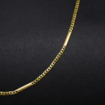 CADENA TEJIDO CUBANA BARRAS ORO 18K - Image 2