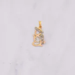 DIJE CORAZONES CALADOS ORO 18K