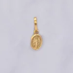 DIJE MEDALLA VIRGEN ORO 18K