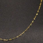 CADENA TEJIDO GRANO DE ARROZ CORTA ORO 18K - Image 2