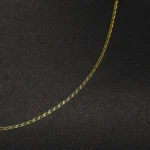 CADENA TEJIDO BANANA FINA CORTA ORO 18K - Image 2