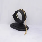 PULSO TEJIDO CUBANO BARRAS ORO 18K