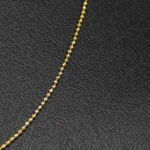 CADENA TEJIDO MILITAR FINA CORTA ORO 18K - Image 2