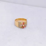 ANILLO PARA DAMA DEGRADE FLOR ORO 18K