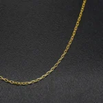 CADENA TEJIDO ROLON FINA CORTA ORO 18K - Image 2