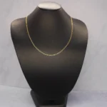 CADENA TEJIDO BANANA ORO 18K