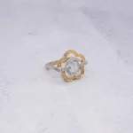 ANILLO PARA DAMA ROSA DOS OROS PIEDRAS 18K