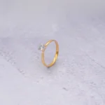 ANILLO SOLITARIO ORO 18K