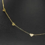 CADENA TEJIDO ROLON DIJES CORAZONES ORO 18K - Image 2