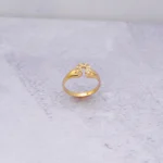 ANILLO PARA DAMA HERRADURA PIEDRAS ORO 18K