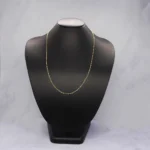 CADENA TEJIDO ROLON DIAMANTADA ORO 18K