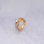 ANILLO PARA DAMA SOLITARIO TRES OROS 18K