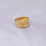 ANILLO ROSTROS CRISTO ORO 18K