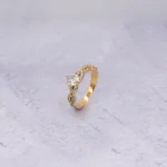 ANILLO SOLITARIO INFINITO ORO 18K