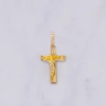 DIJE CRUZ DIAMANTADA ORO 18K