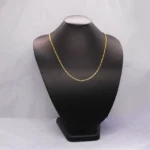 CADENA TEJIDO ESCALERA ORO 18K