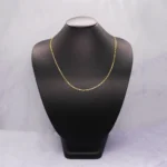 CADENA TEJIDO ESCALERA ORO 18K