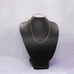 CADENA TEJIDO BANANA ROMBO ORO 18K