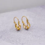 ARETES CANDONGAS PEQUEÑAS ORO 18K
