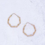 ARETES CANDONGAS LASO ORO 18K