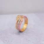 ANILLO PARA DAMA TRES OROS 18K
