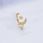 ANILLO CON ZIRCONES 18K