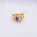 ANILLO DE GRADO CON ZIRCONES 18K