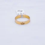 ANILLO MATRIMONIO CORONA 18K