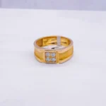 ANILLO PARA HOMBRE COLMENA ARENADO ORO 18K