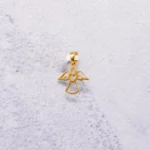 DIJE ANGEL CON CORAZON 18K