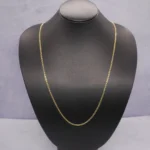 CADENA TEJIDO ESLABON 18K