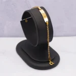 PULSO PLACA PEQUEÑO ORO 18K