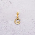 DIJE LETRA G ORO 18K