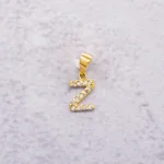 DIJE LETRA Z ORO 18K