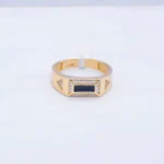 ANILLO PLACA CON ZIRCONES 18K