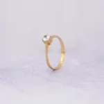 ANILLO SOLITARIO ORO 18K